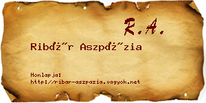 Ribár Aszpázia névjegykártya